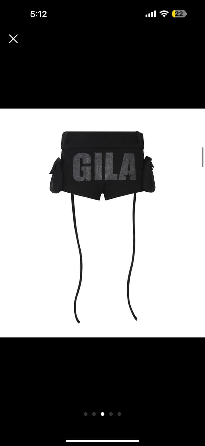 길라아카이브 니트 반바지 블랙 상품이미지2