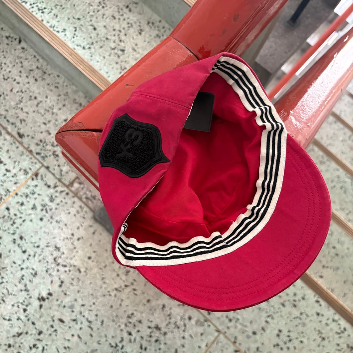 Y3 요지야마모토 레그 뱃지 베레모 상품이미지4