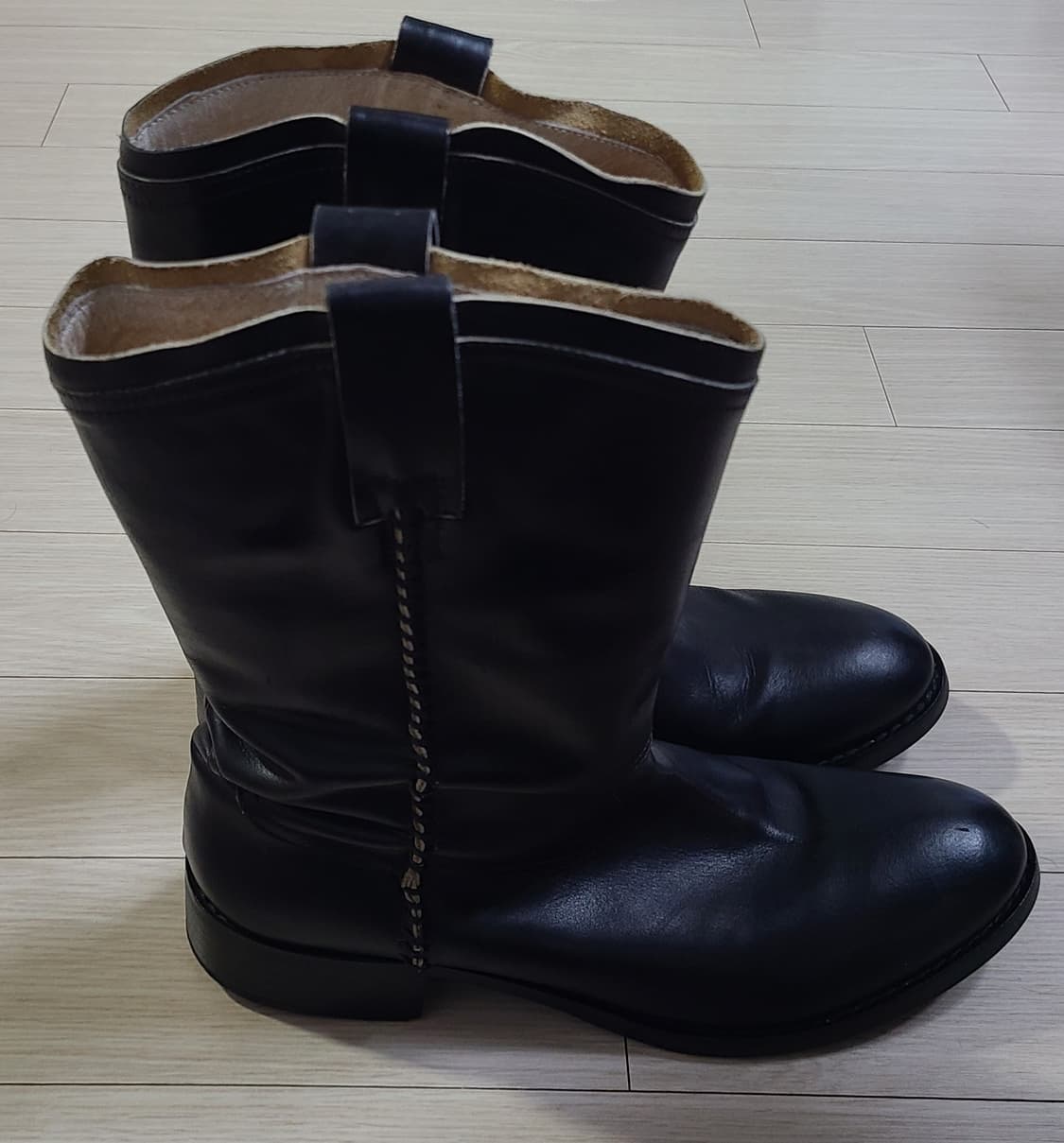 이태리 레더 수제 웨스턴 부츠 42 상품이미지1