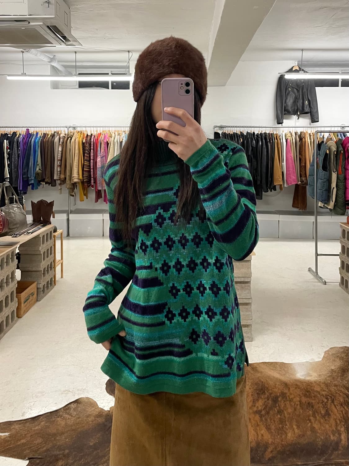 CARVEN button-up high neck knit 까르뱅 니트 상품이미지1