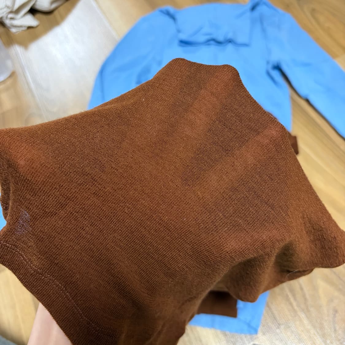 Cos 코스 메리노 울 터틀넥 탑 브라운 상품이미지5