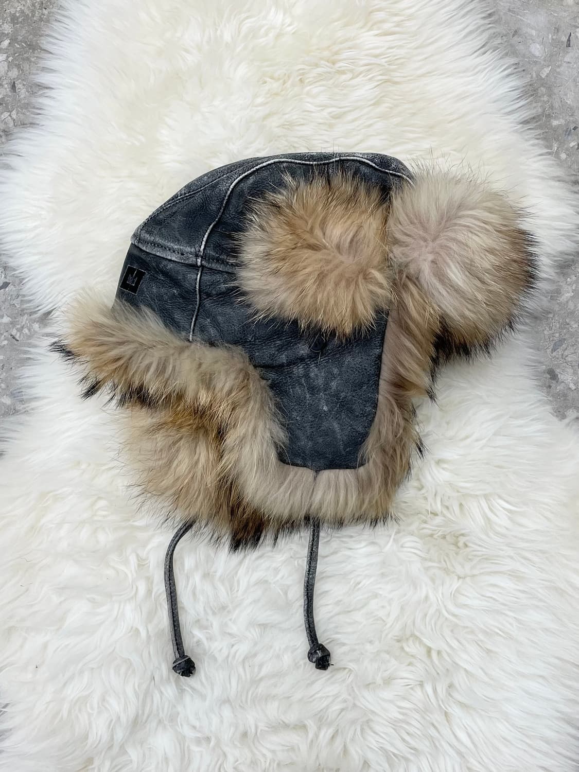 리얼 양가죽 바이커 트루퍼햇*레어 상품이미지6