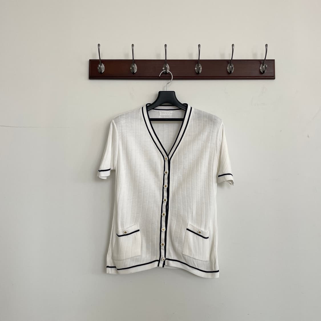 재팬 빈티지 캐쥬얼 컨템포러리 반팔 가디건  상품이미지1