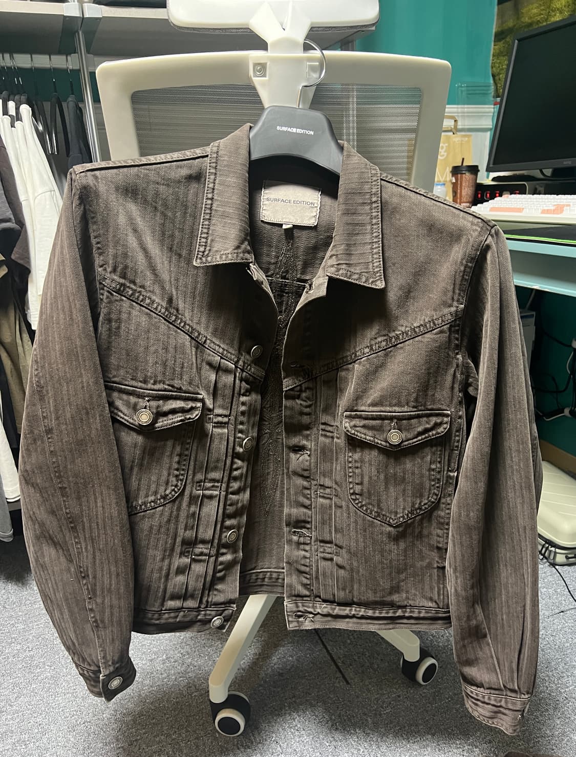 서피스에디션 헤링본 트러커자켓 상품이미지2