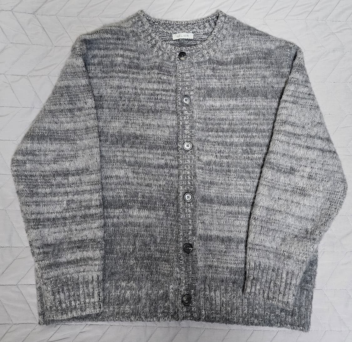 벨리에 브러쉬드 탐 가디건 포그그레이 04(100) 상품이미지1