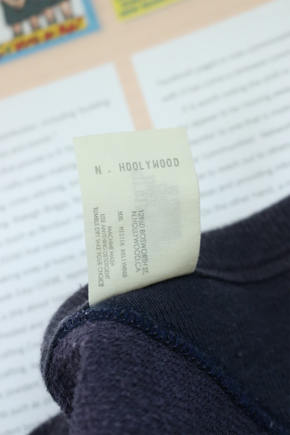 엔할리우드 네이비 스웻셔츠 롱슬리브 상품이미지9