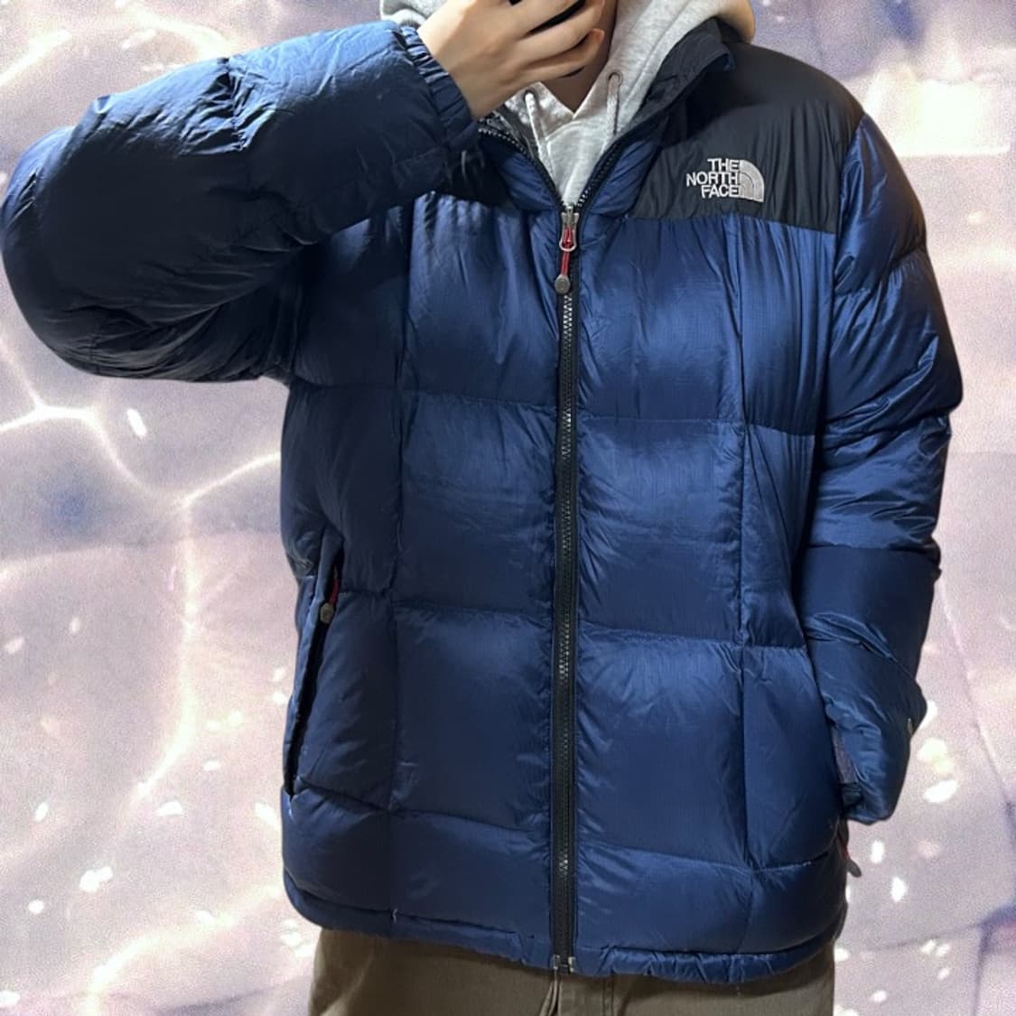 노스페이스 써밋 로체 구스다운 패딩 800 네이비 100 L 상품이미지1