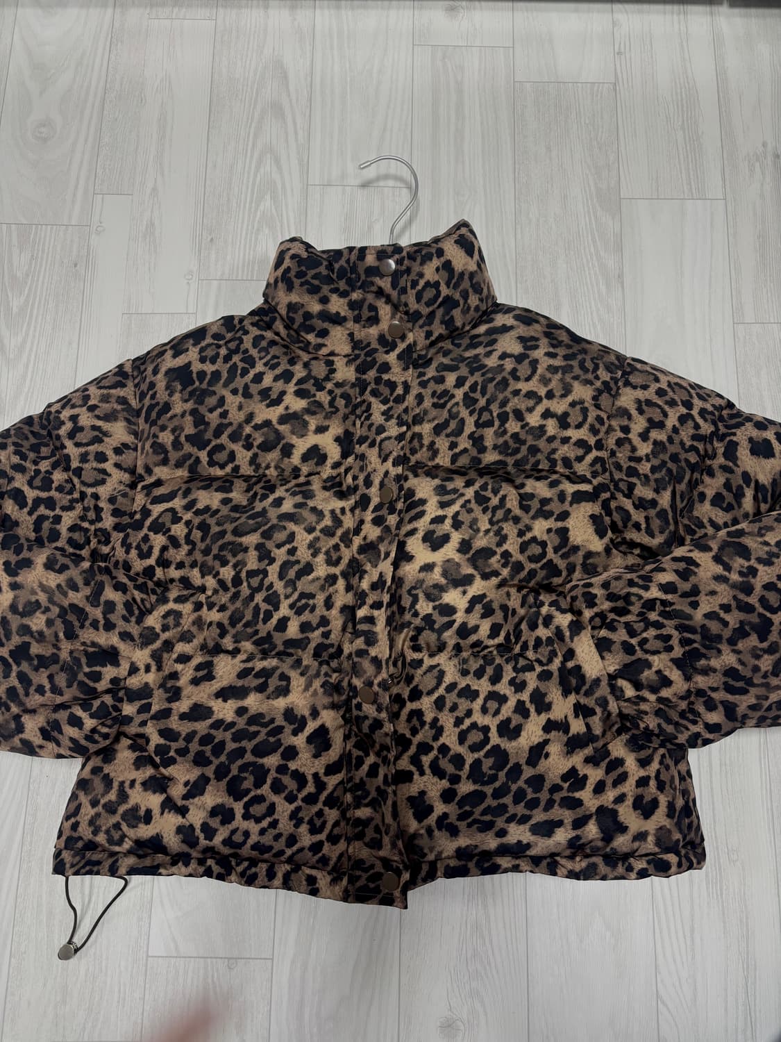 호피 숏패딩 상품이미지2