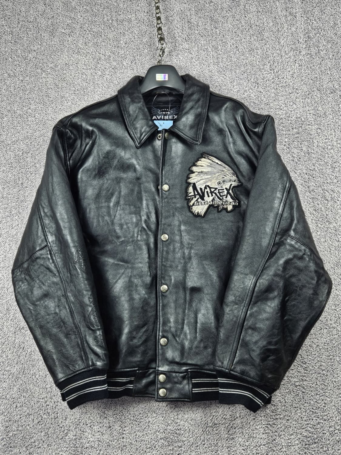아비렉스 퍼스트 아메리칸 인디언 자수패치 가죽 자켓 (XL)/ 10212 상품이미지3