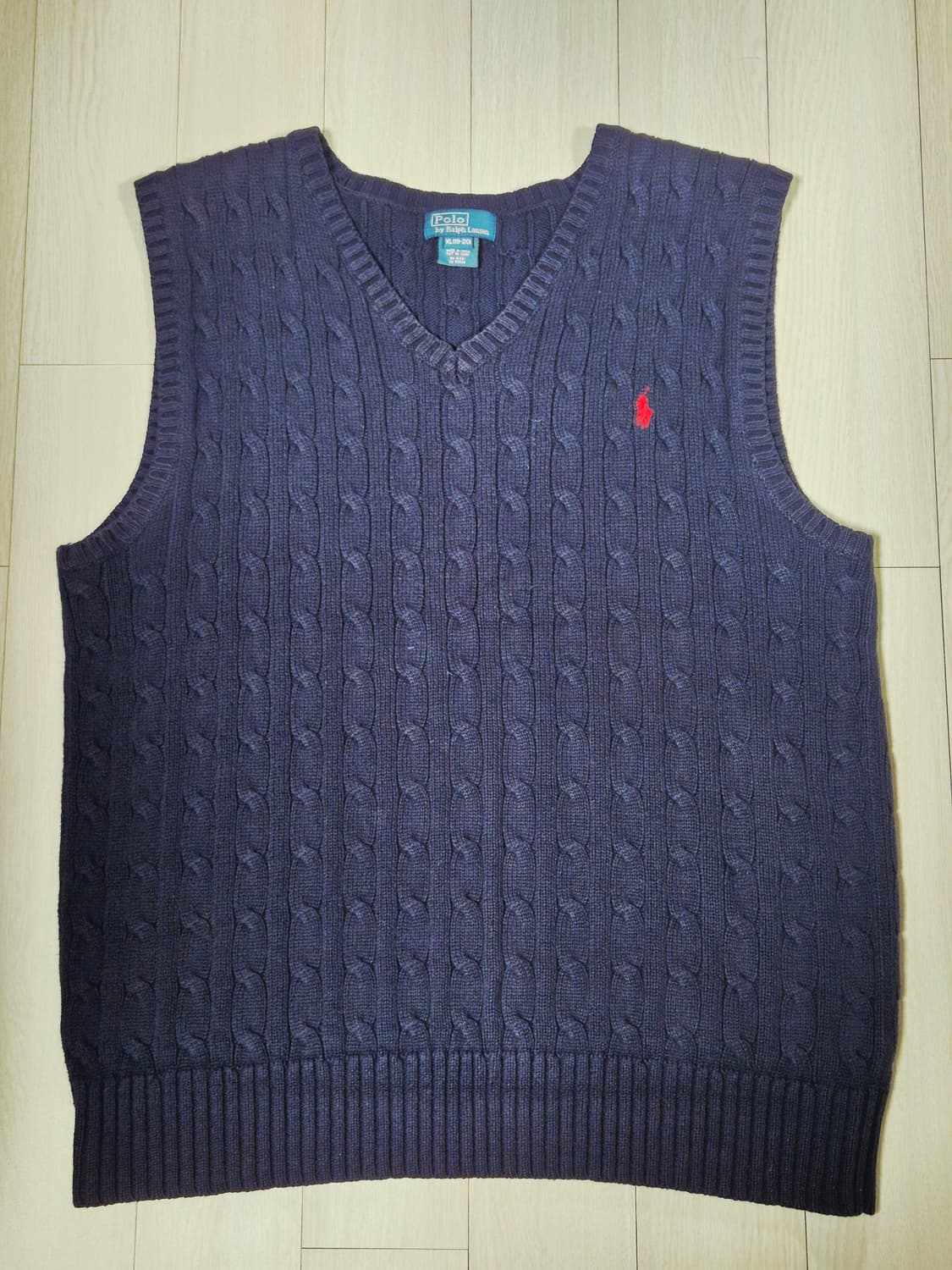 폴로 니트 조끼(네이비, 100) 상품이미지1