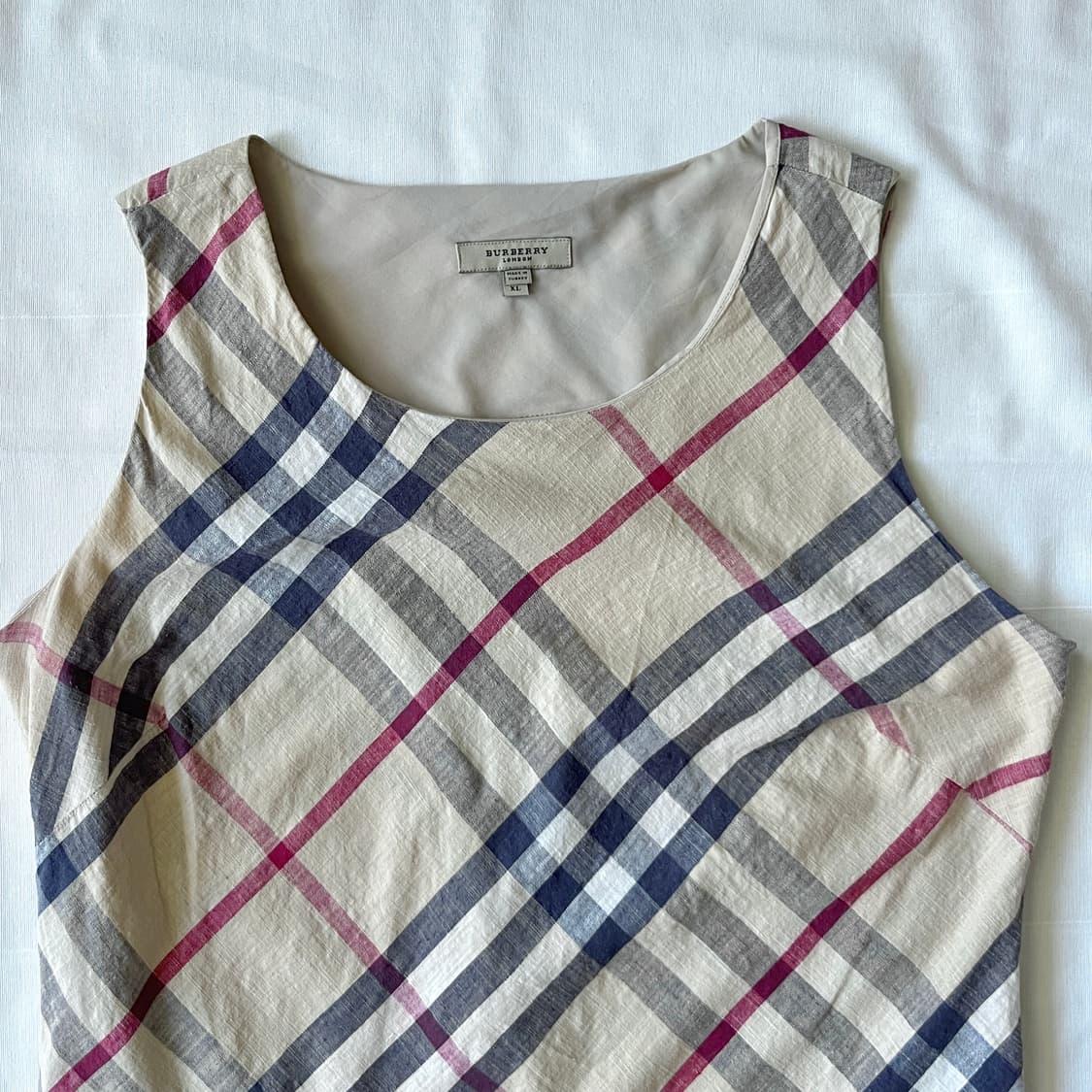 BURBERRY Beige Check one-piece  상품이미지5