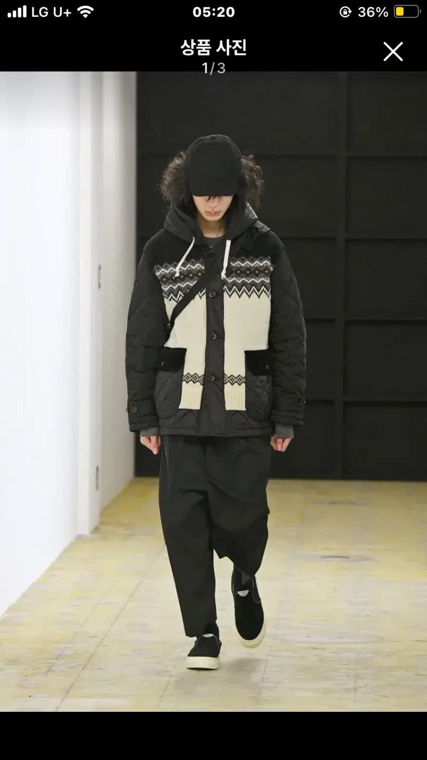 준야와타나베 후드 퀼팅 자켓 상품이미지2