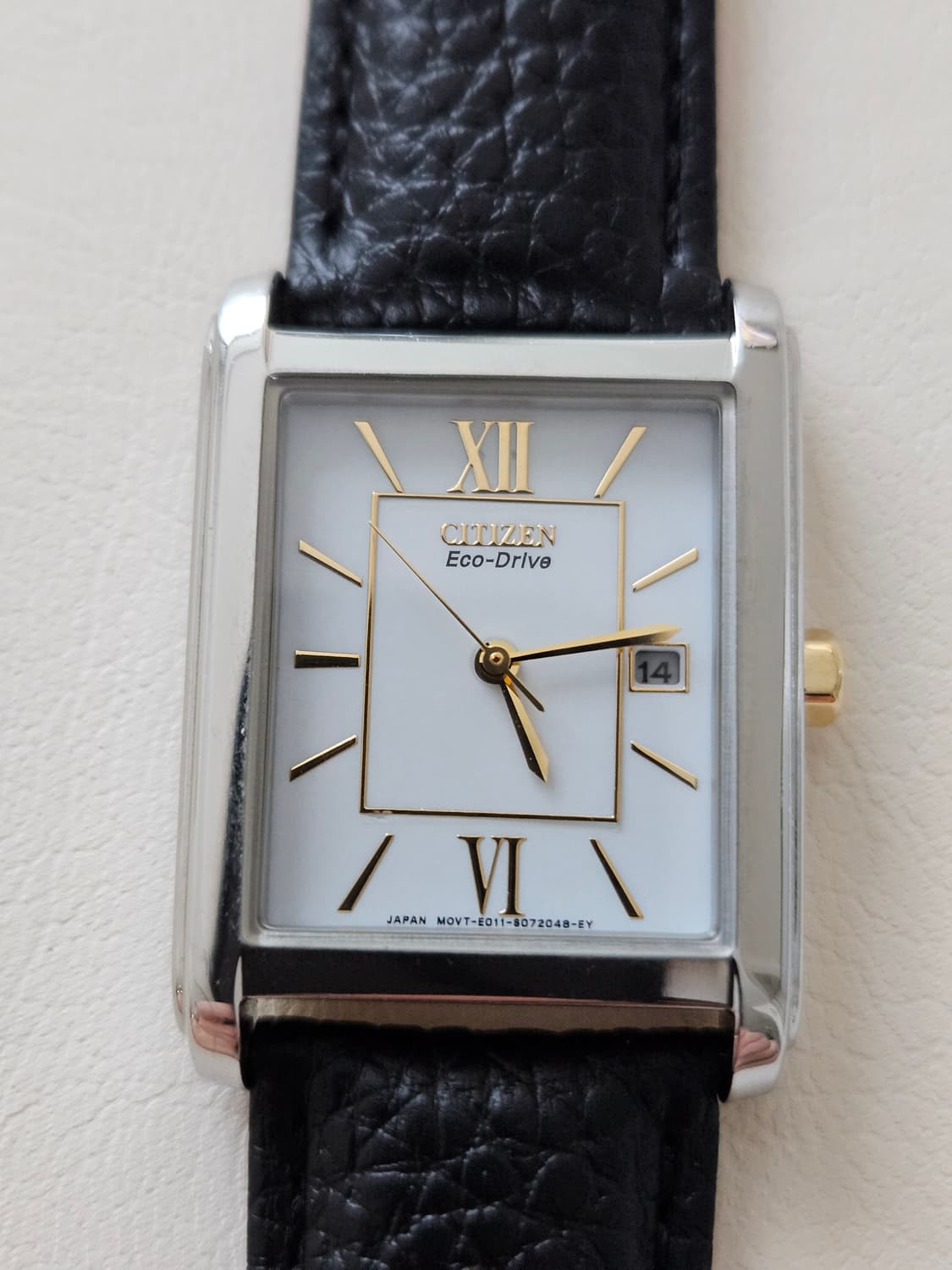 시티즌 에코드라이브 사각 가죽 시계 상품이미지3