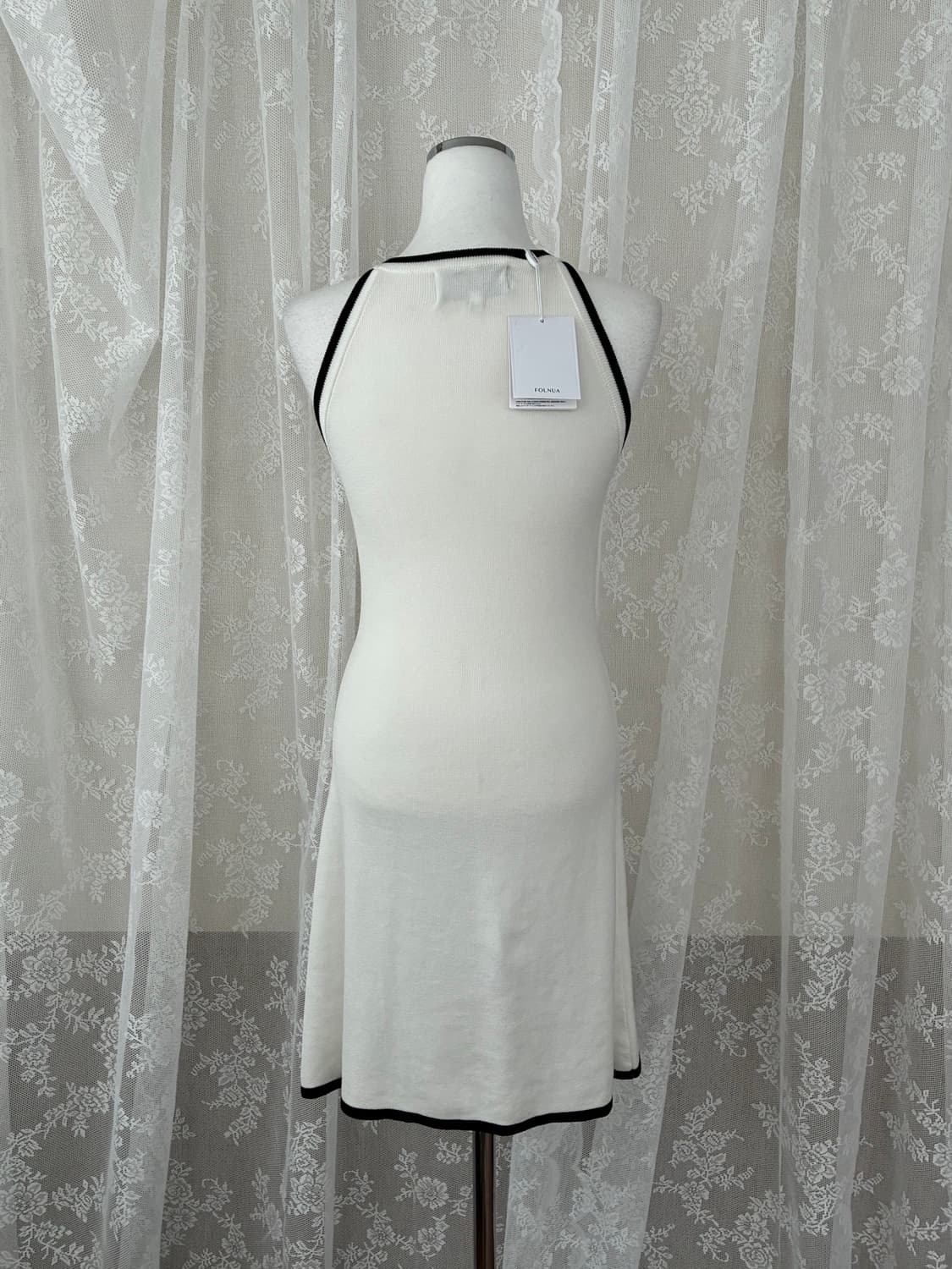 F) 새상품 폴뉴아 홀터넥니트 원피스 아이보리 상품이미지2