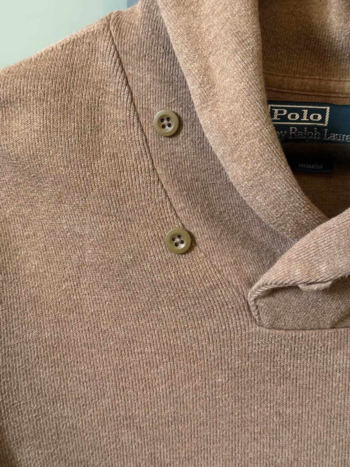 Polo by Ralph Lauren 숄 칼라 버튼 니트 상품이미지5