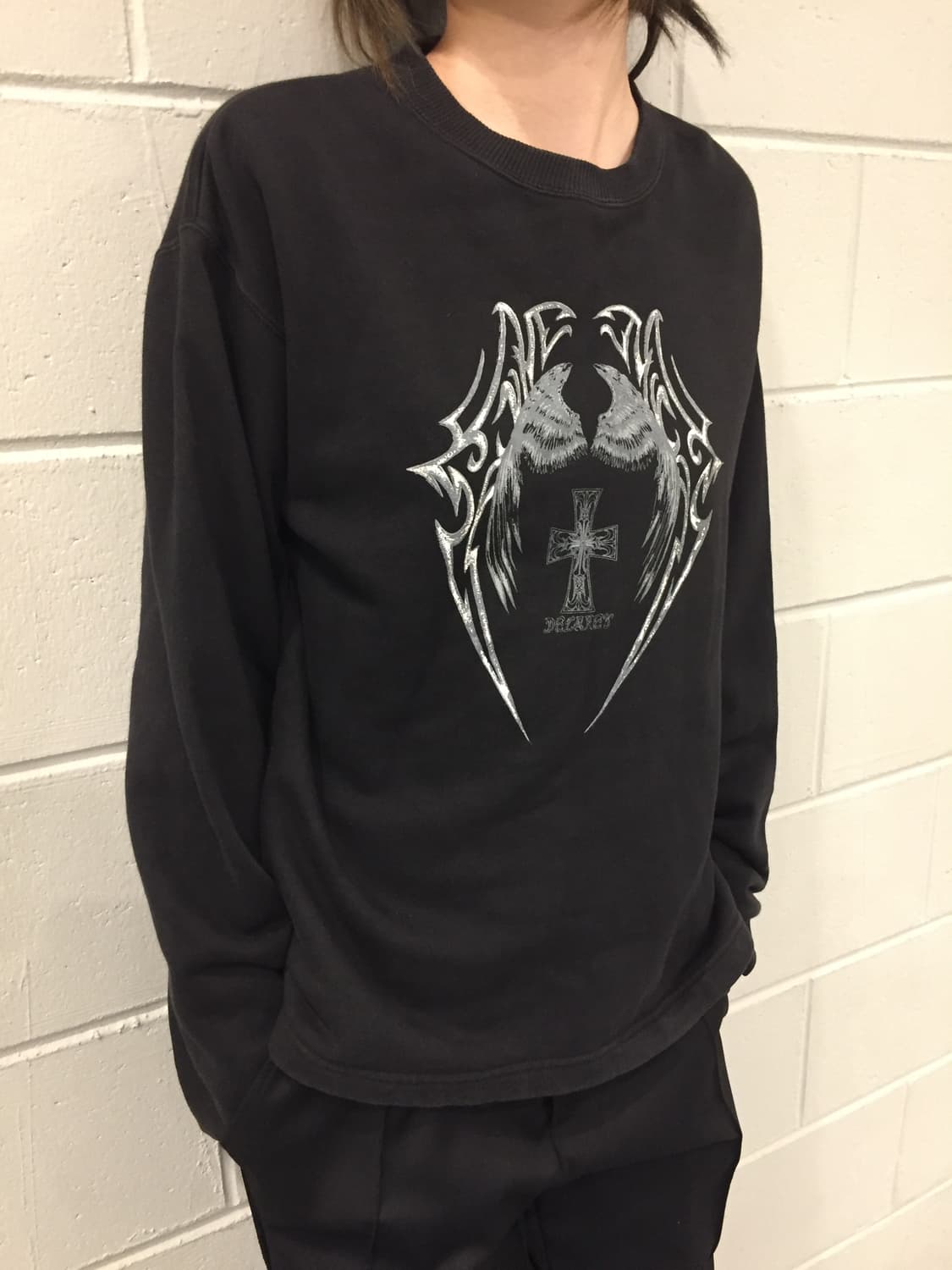 ”Unknown“ Gothic cross Long sleeve 상품이미지4