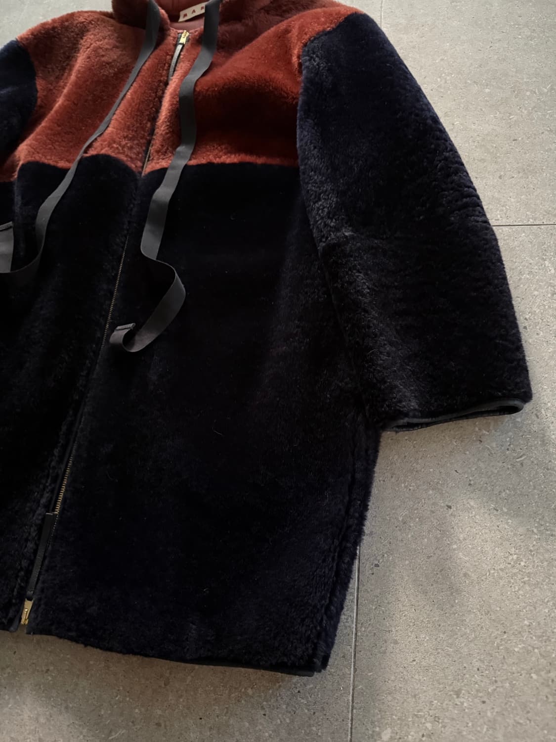 Marni 마르니 시어링 후드코트 40 상품이미지3