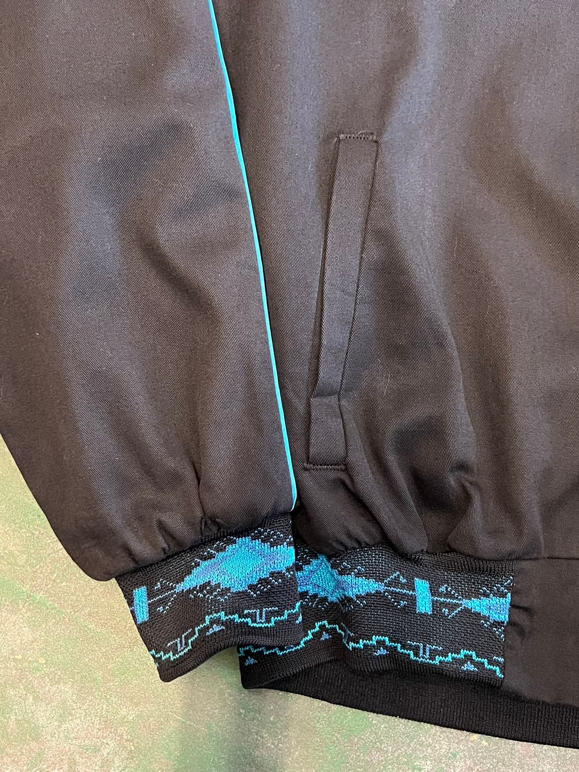 90's [L] 미국 빈티지 새틴 봄버 아즈텍 자켓 웨스턴 점퍼 상품이미지6