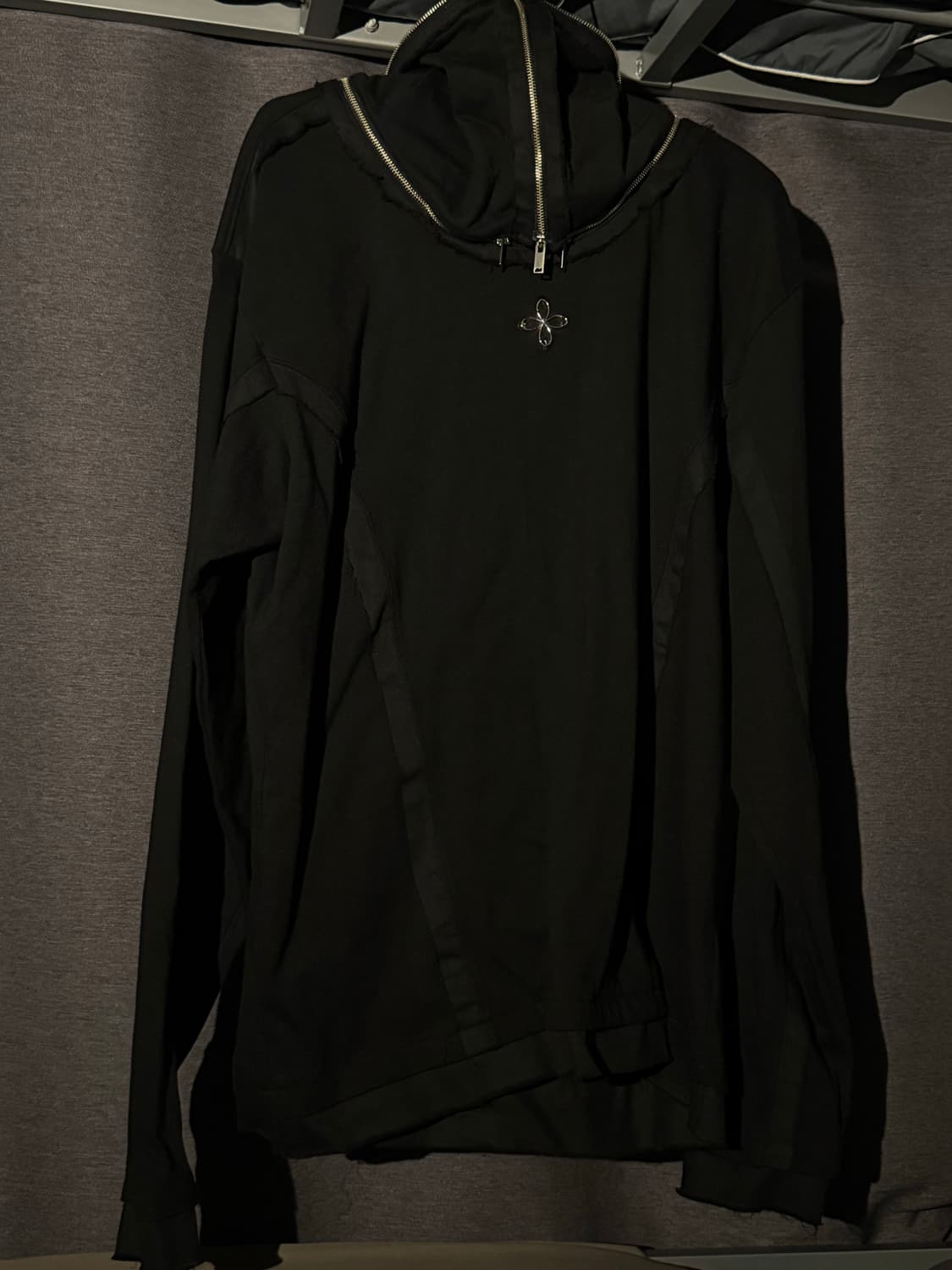 Surgery-닌자 쓰리웨이 롱 슬리브 티셔츠 블랙 상품이미지1