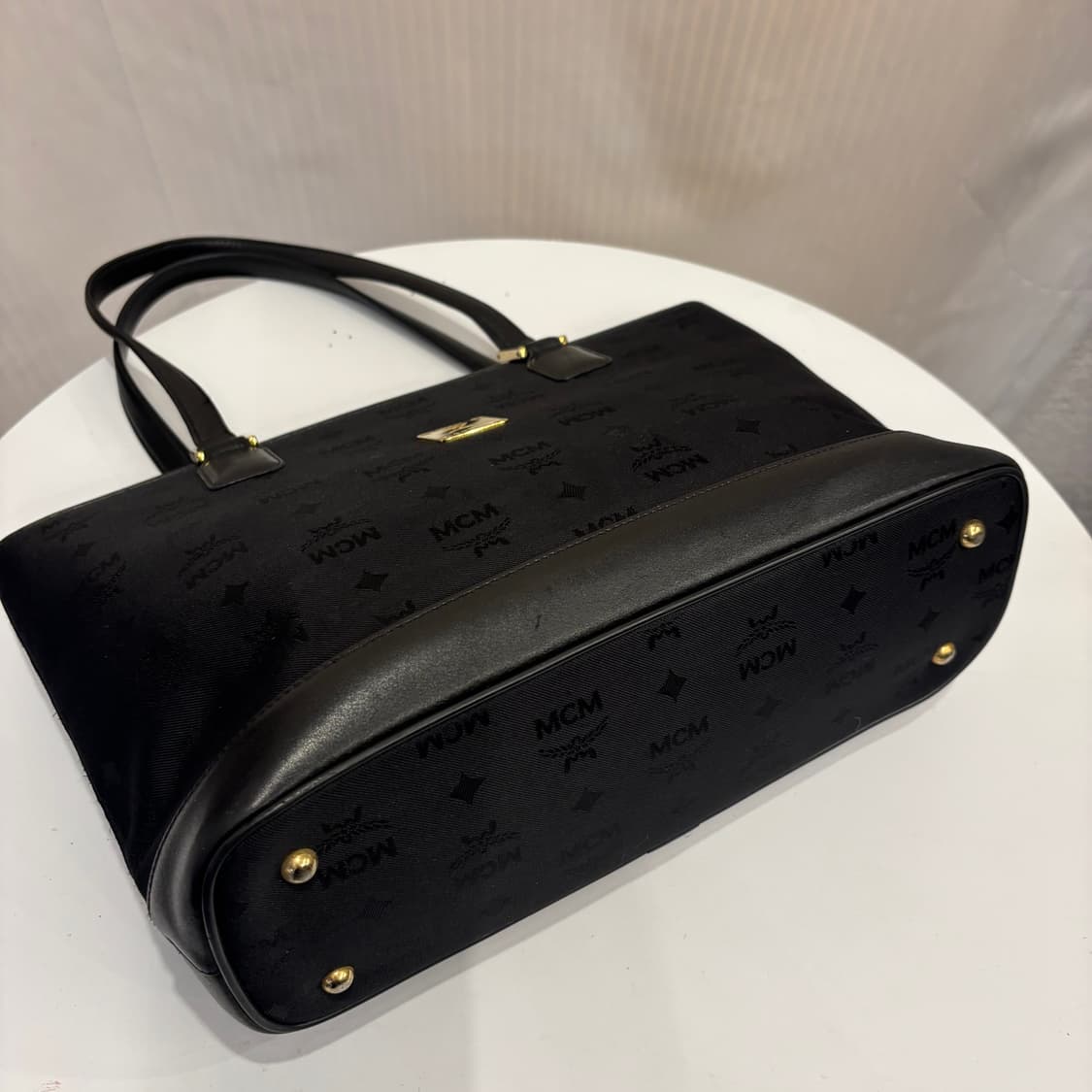 정품 MCM 금장 패브릭 숄더백     상품이미지6