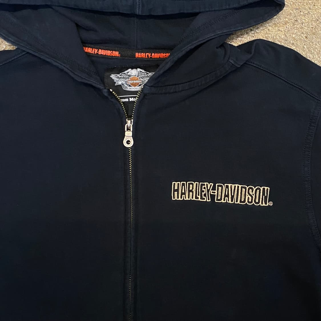 미국 빈티지 할리 데이비슨 로고 후드집업 후드티 상품이미지9