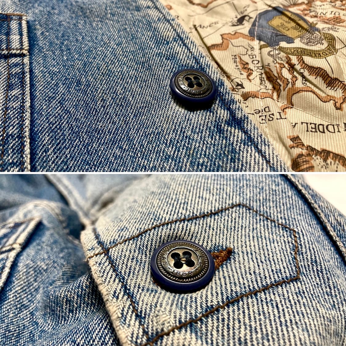 80-90s 리 LEE 데님 초어 워크 자켓 100-105 상품이미지8