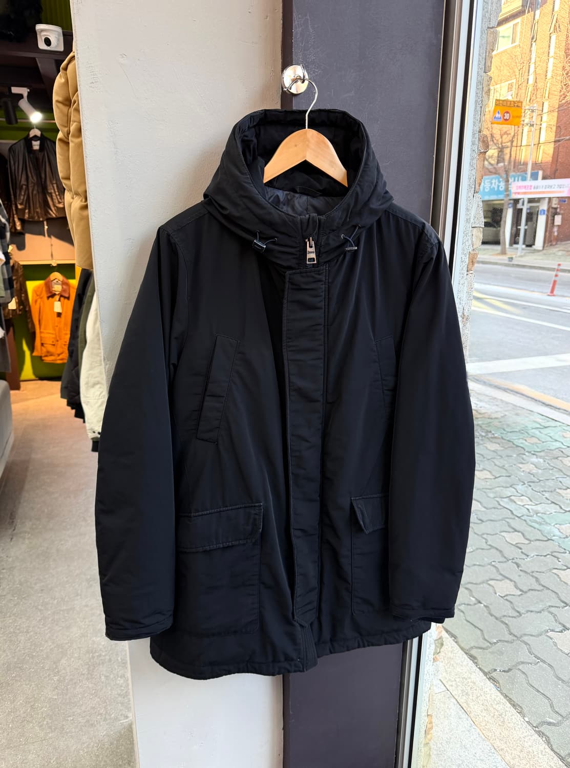 100~105/ 에르노 구스다운 후디드 나일론 패딩점퍼 상품이미지2