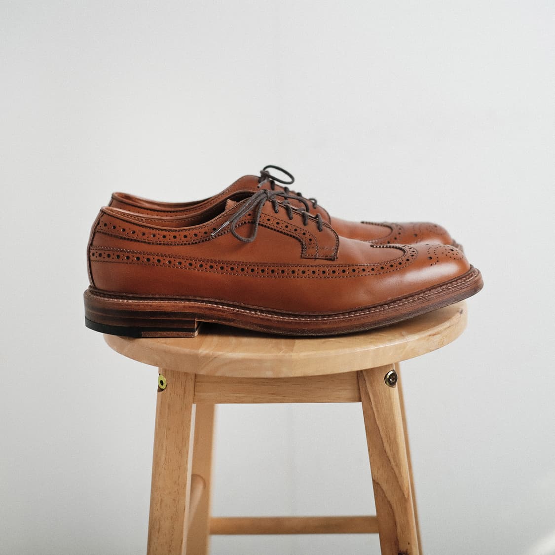 알든 97641 9D(270-275)사이즈 꼬냑 카프 윙팁 더비 상품이미지6