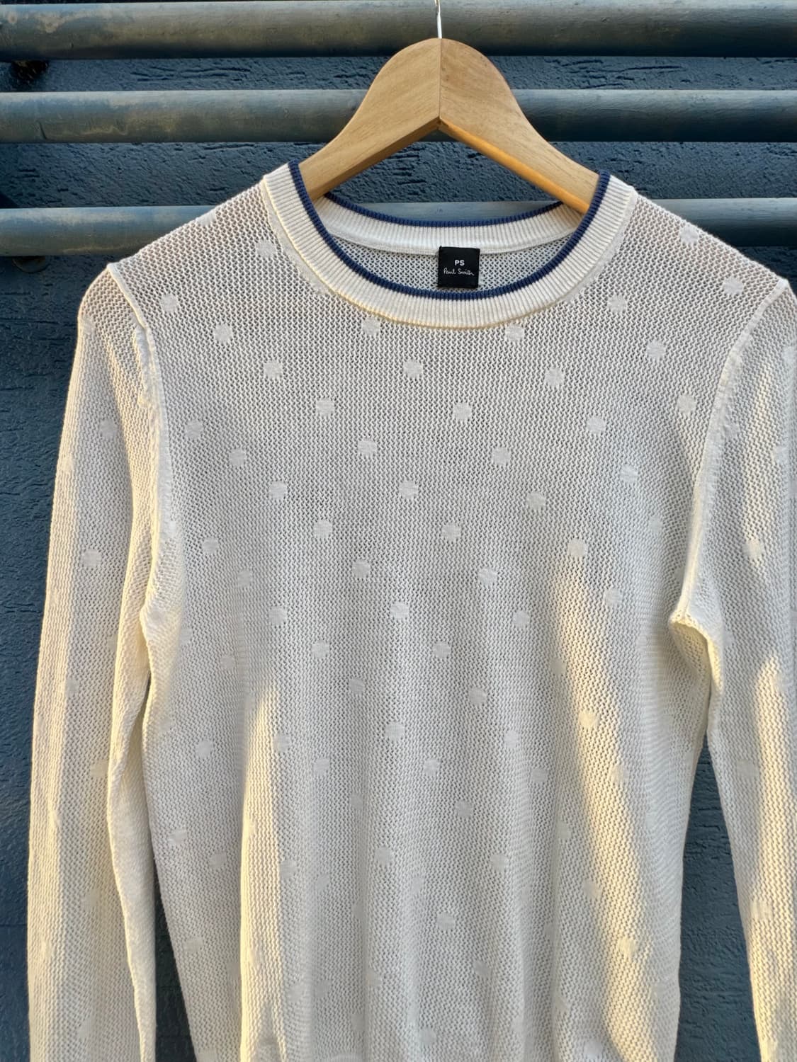 폴 스미스 도트 시스루 니트 (white) 상품이미지2