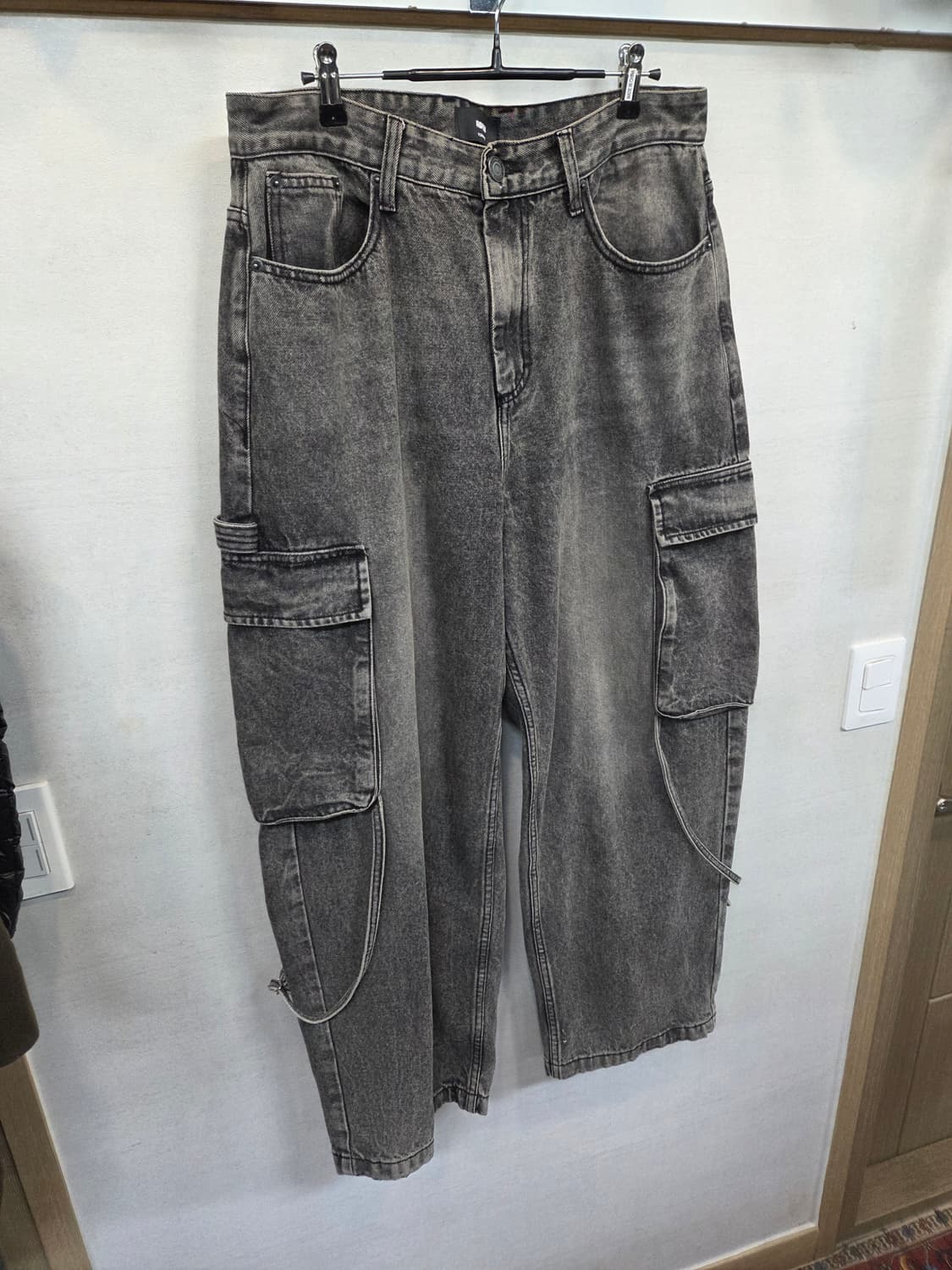 Ripen 와이드 카고 그레이 데님팬츠 31 32 상품이미지5