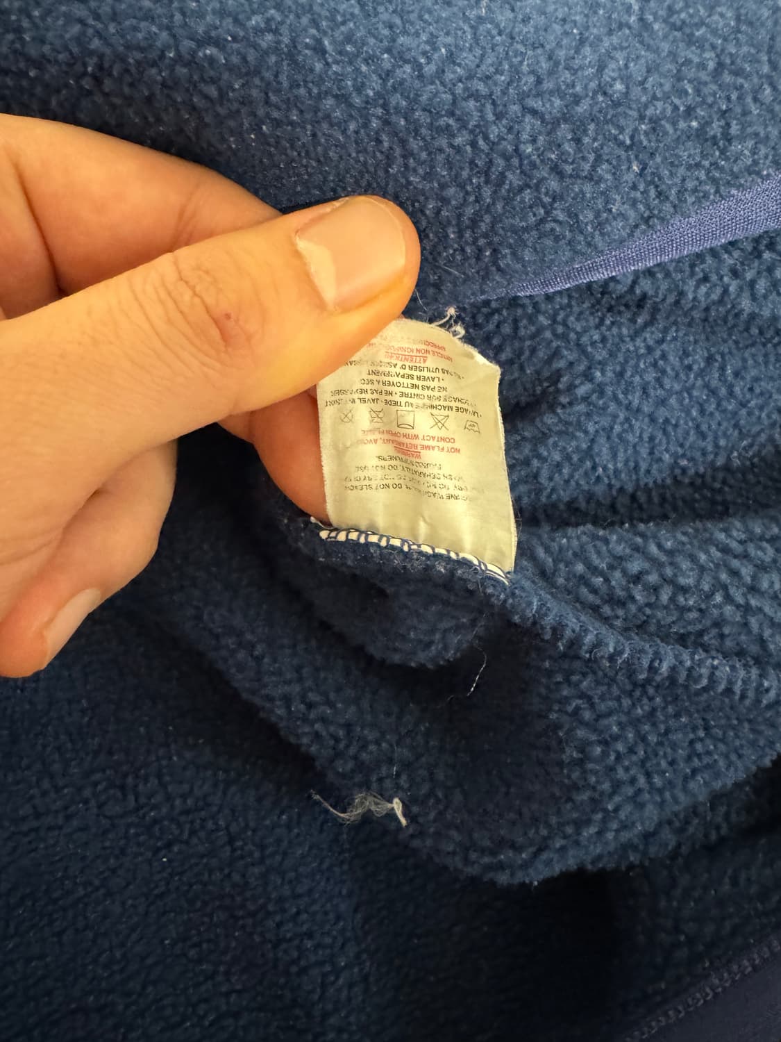 파타고니아 신칠라 스냅 티 풀 오버 네이비 앤 버건디 메이드 인 자메이카 상품이미지8