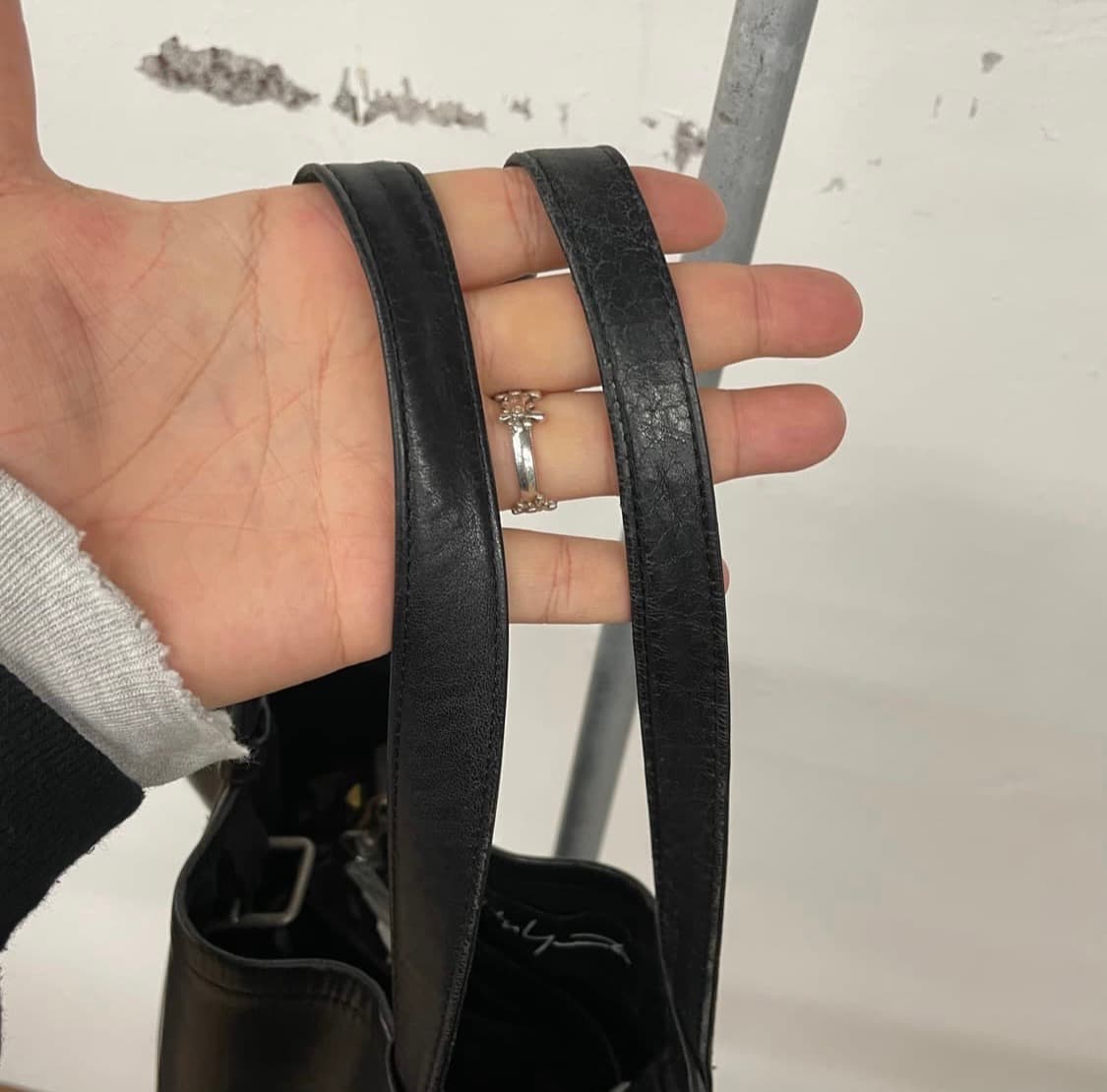 요지야마모토 가죽 토트백 상품이미지5