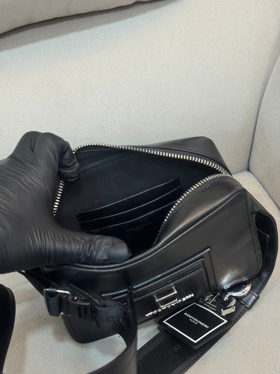 우영미 스퀘어 크로스백  상품이미지3