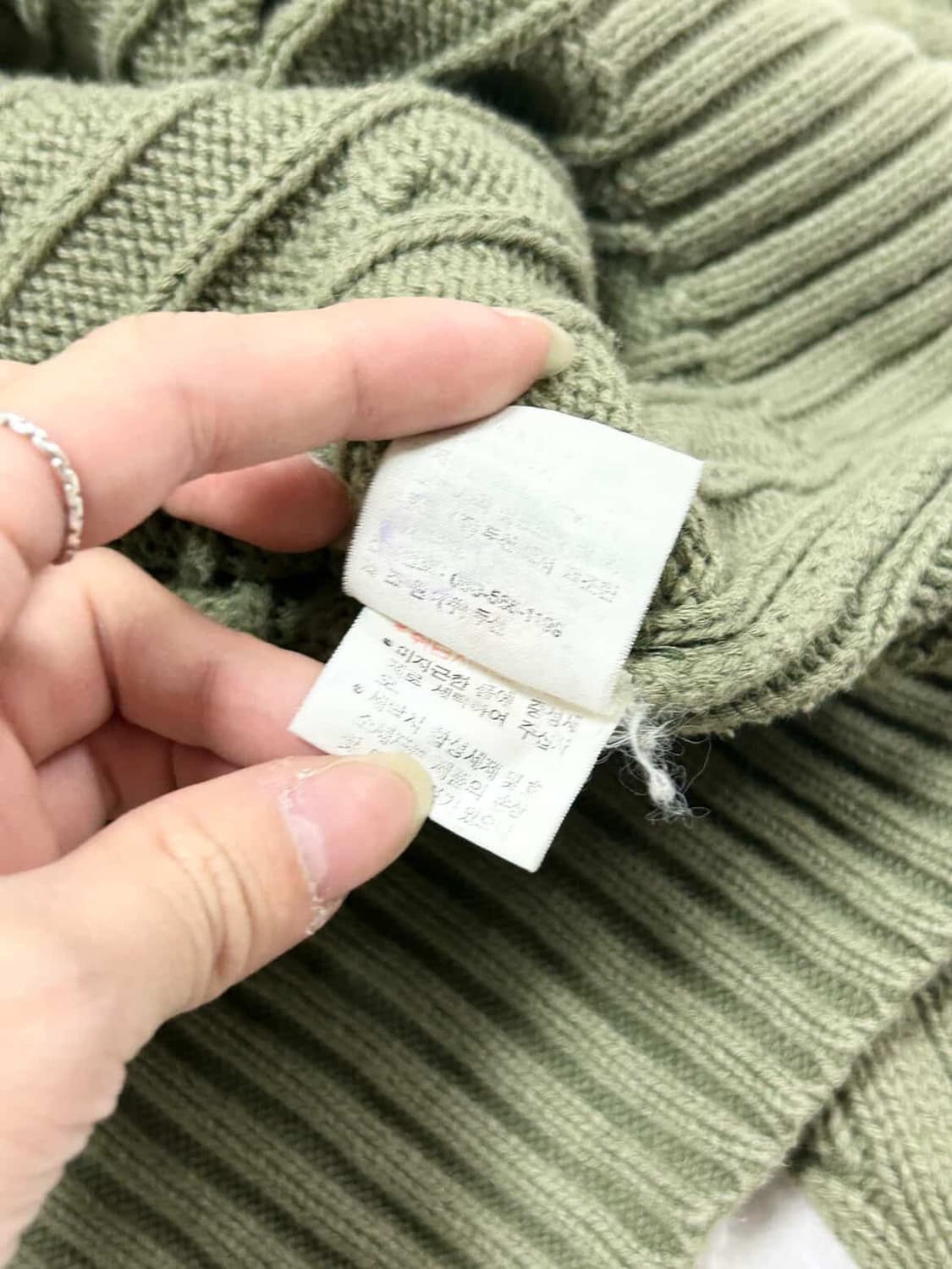 폴로 네이비포니 카키 케이블니트 상품이미지8