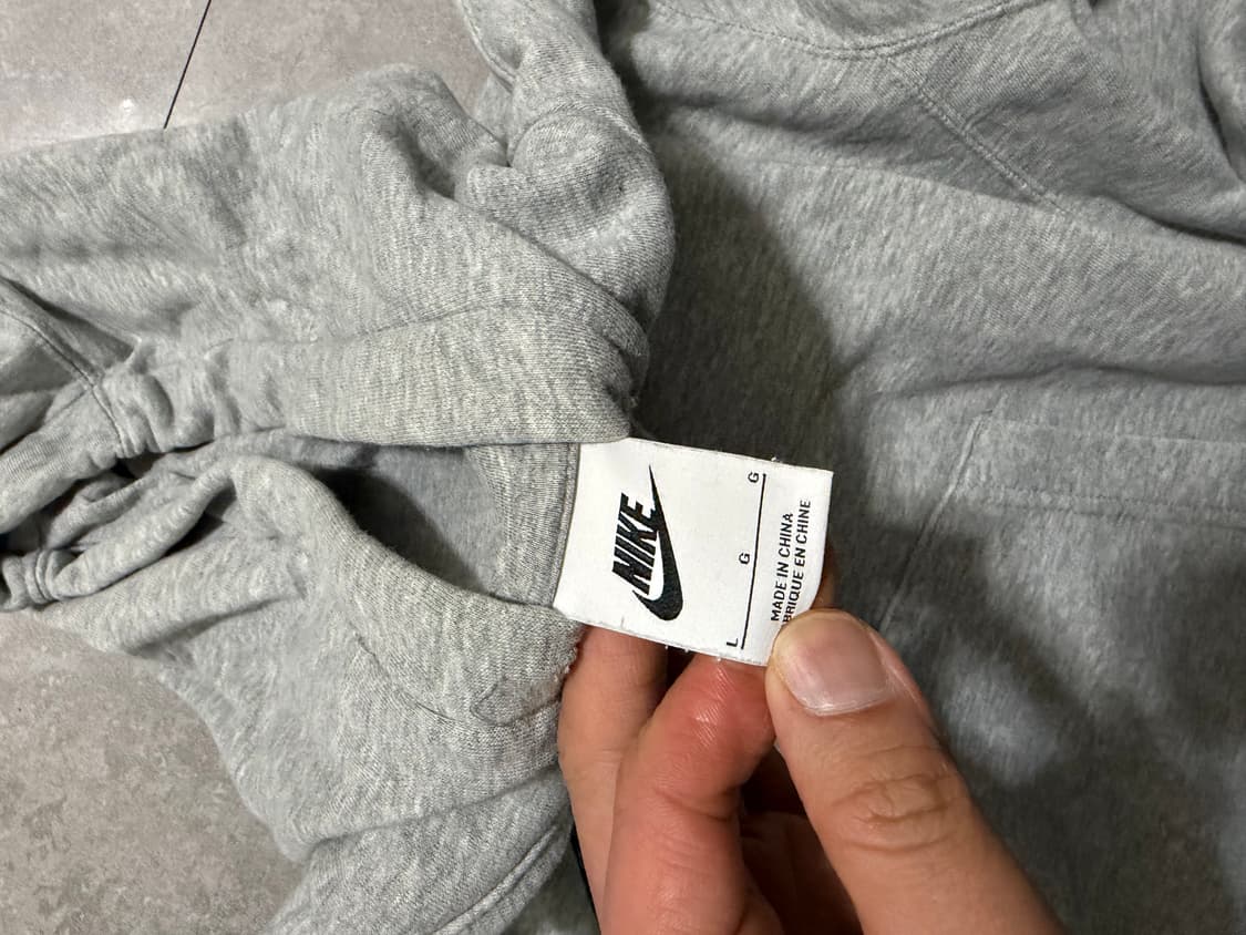 나이키 그레이컬러 빈티지  스우시 스웻후디셔츠 100size   상품이미지3