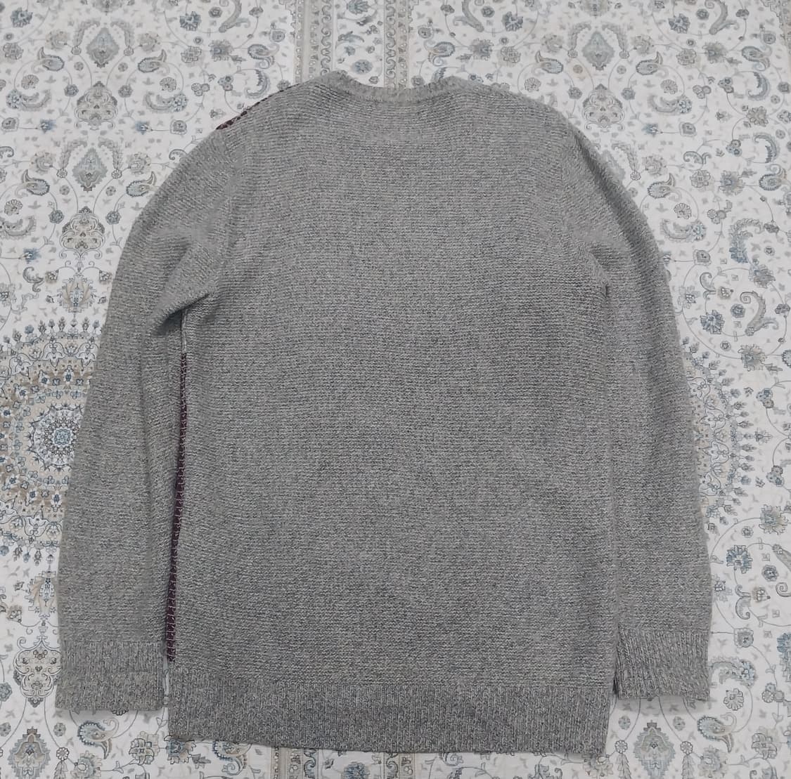 OLZEN 회색 패턴 니트 105 상품이미지2