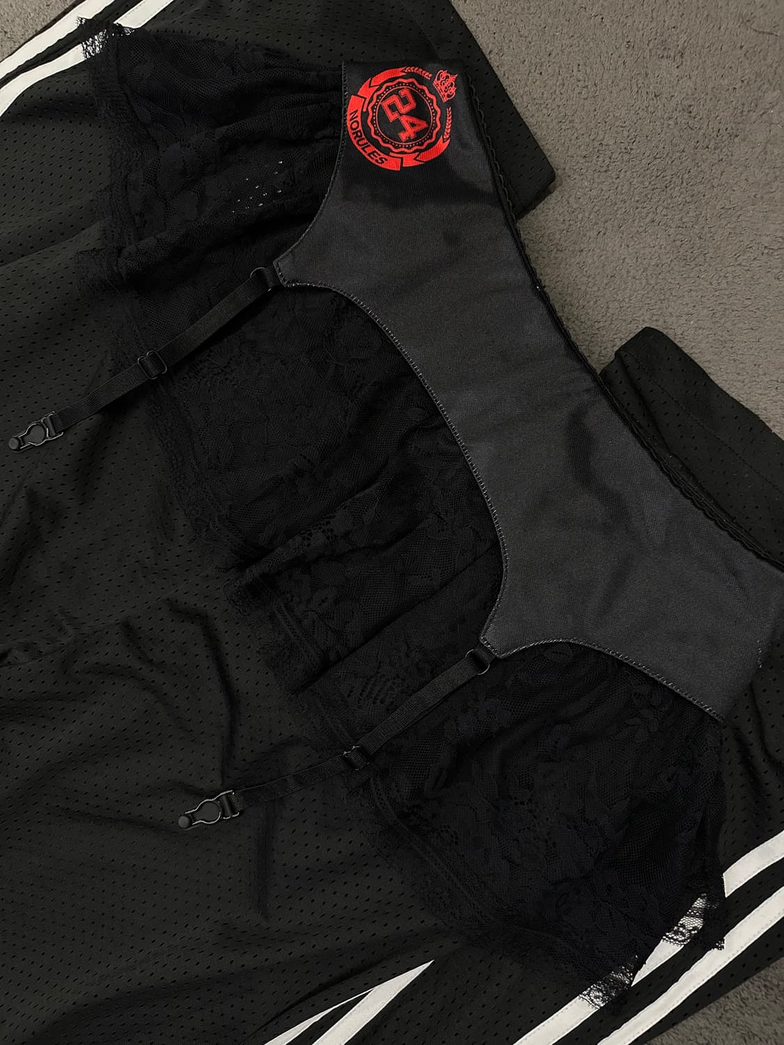 24ans 스커트 탑 레이어드 트랙팬츠 처분  상품이미지7