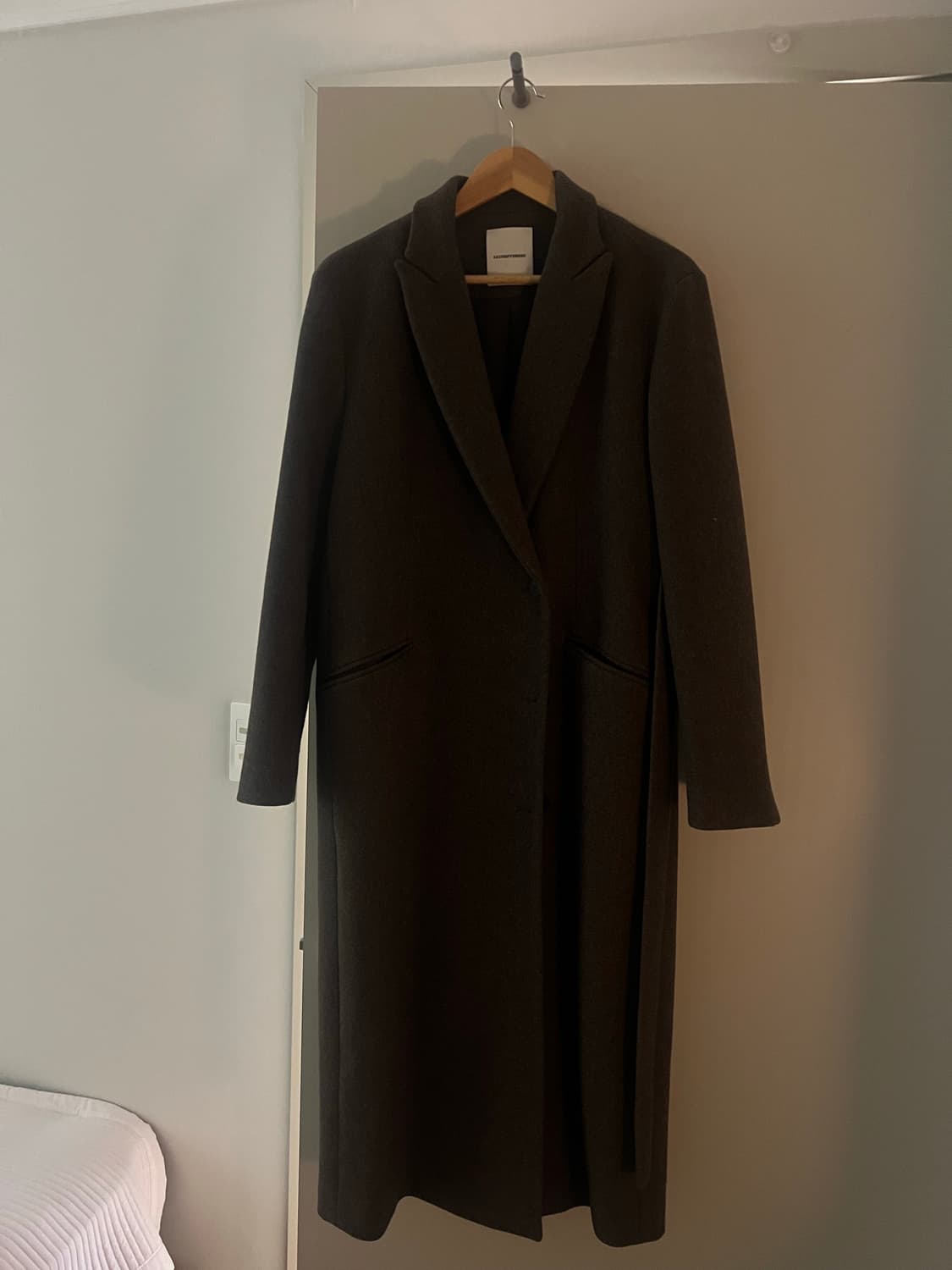 르917 SIDE BELTED COAT 브라운 상품이미지8