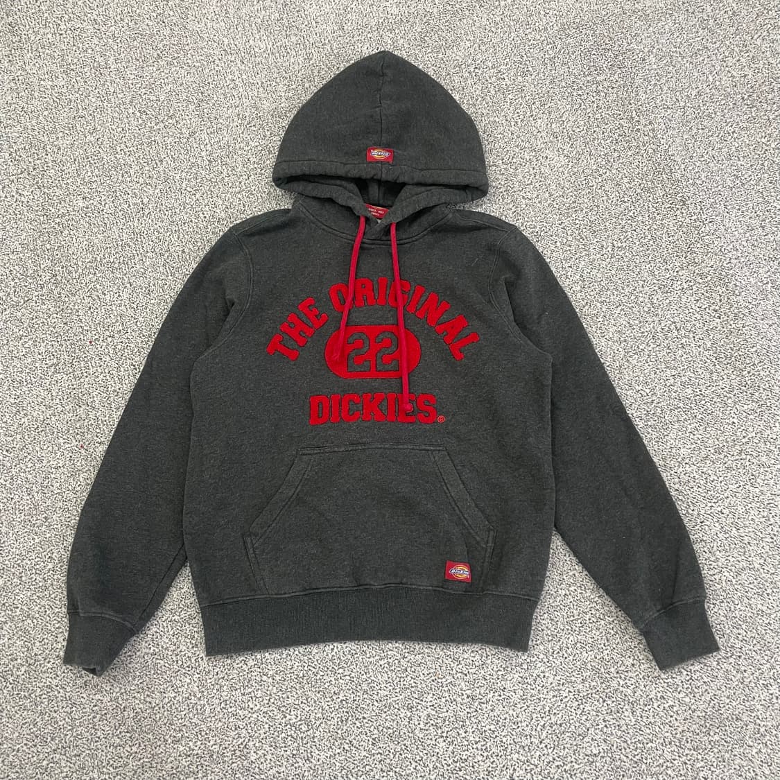 [S] 디키즈 중앙 자수로고 차콜 후드티 1231HS1 상품이미지1