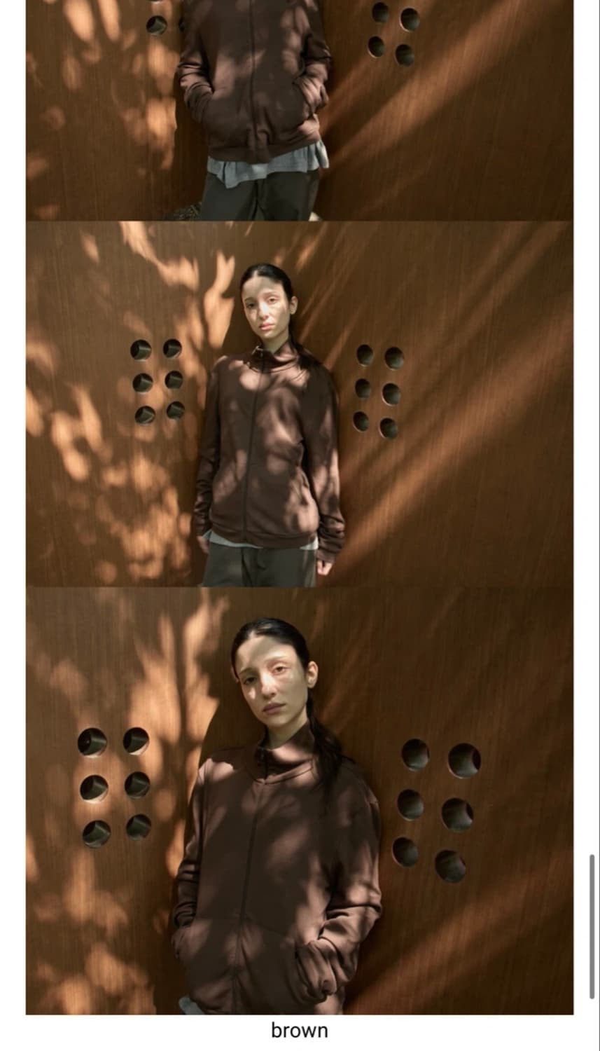 mudule 머듈 넥 집업 브라운 2사이즈 상품이미지4