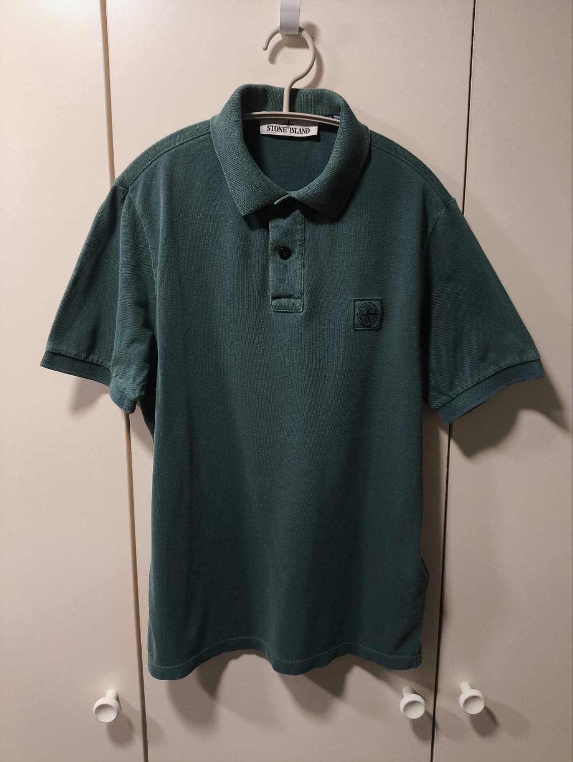 S 스톤아일랜드 워싱 카라넥 반팔티셔츠 상품이미지1
