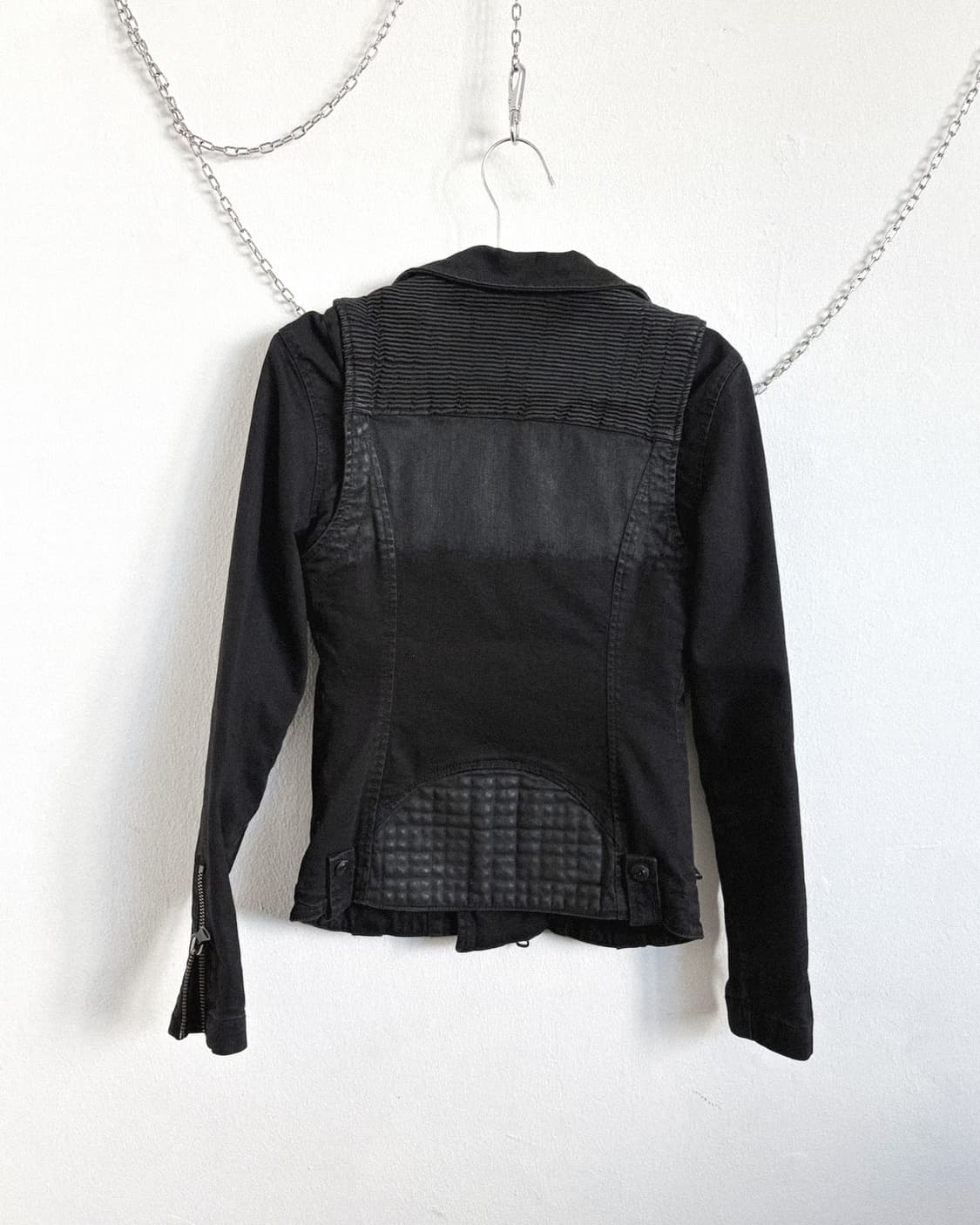 피에르발망 14SS 왁스코팅 멀티지퍼 바이커자켓 상품이미지7