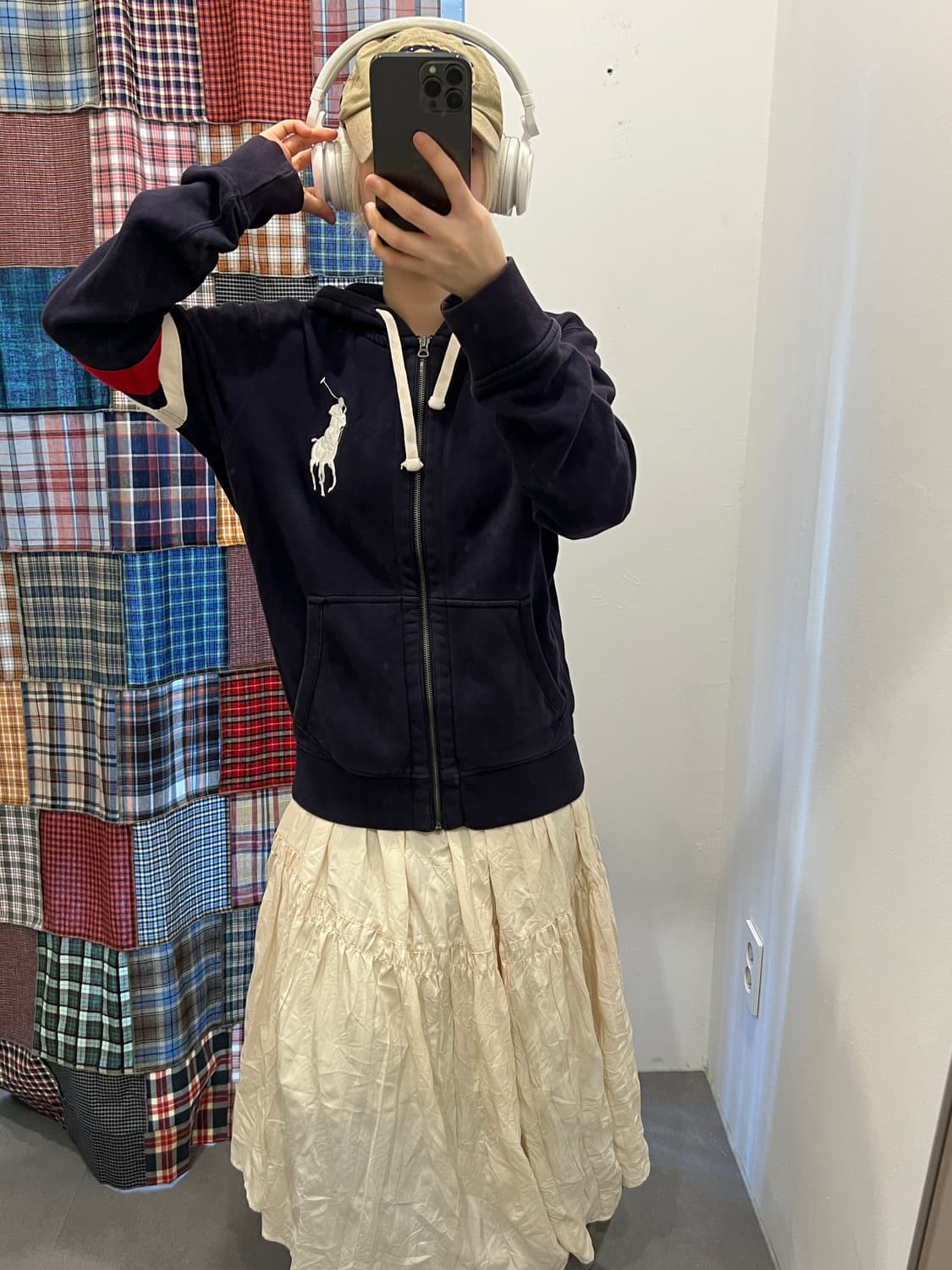 폴로 빅포니 네이비 후드집업 상품이미지4