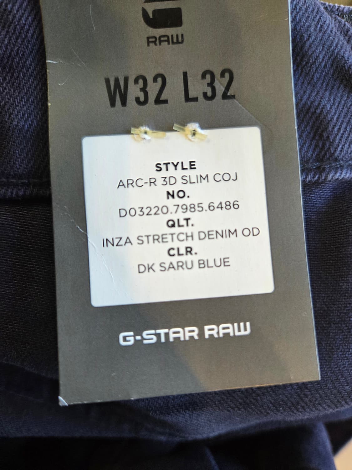 G-Star ARC-R 3D슬림 데님 바지(W32/L32) 상품이미지9