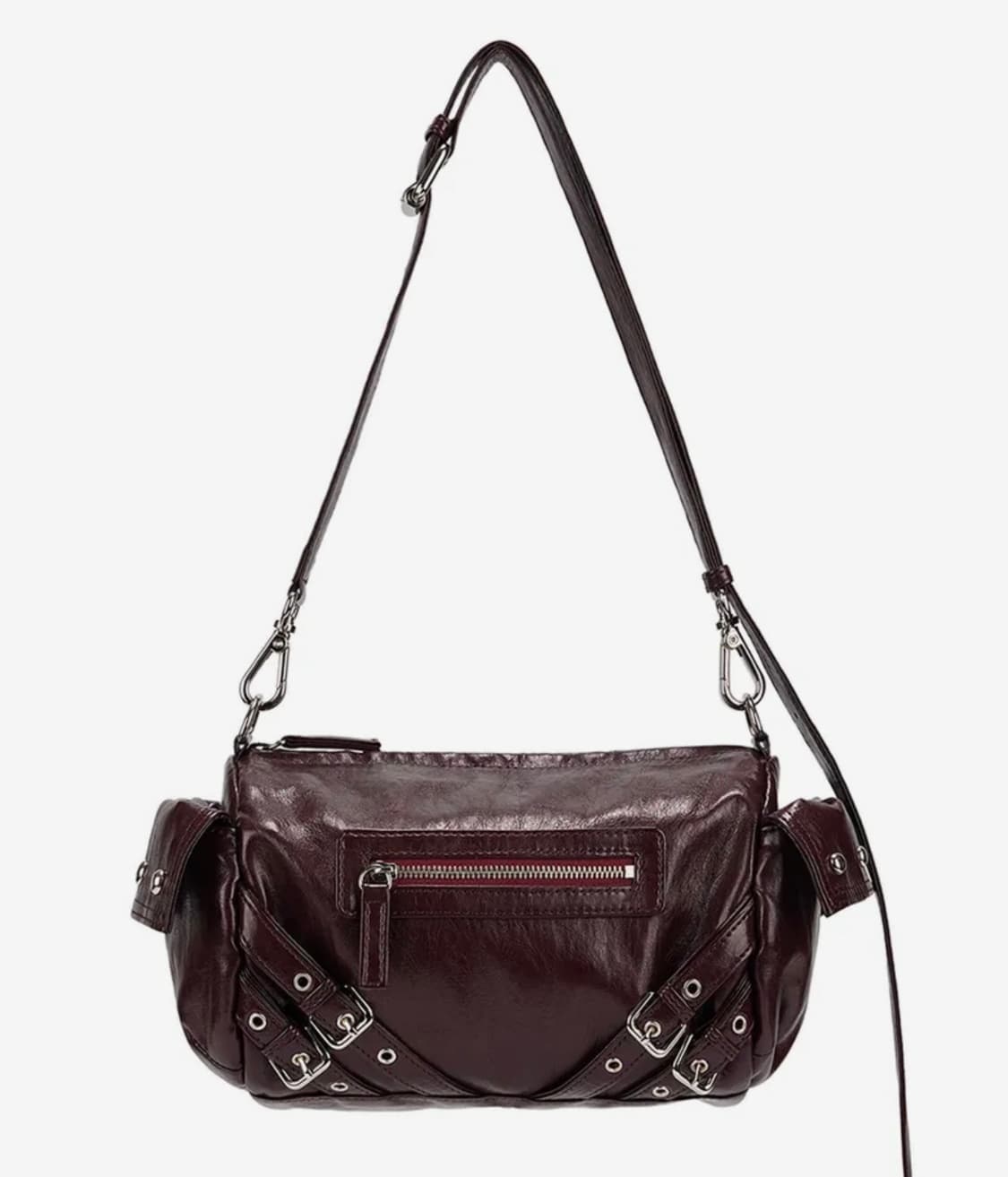 다이닛 스터드 포켓백 STUD POCKET BAG IN BURGUNDY 상품이미지1