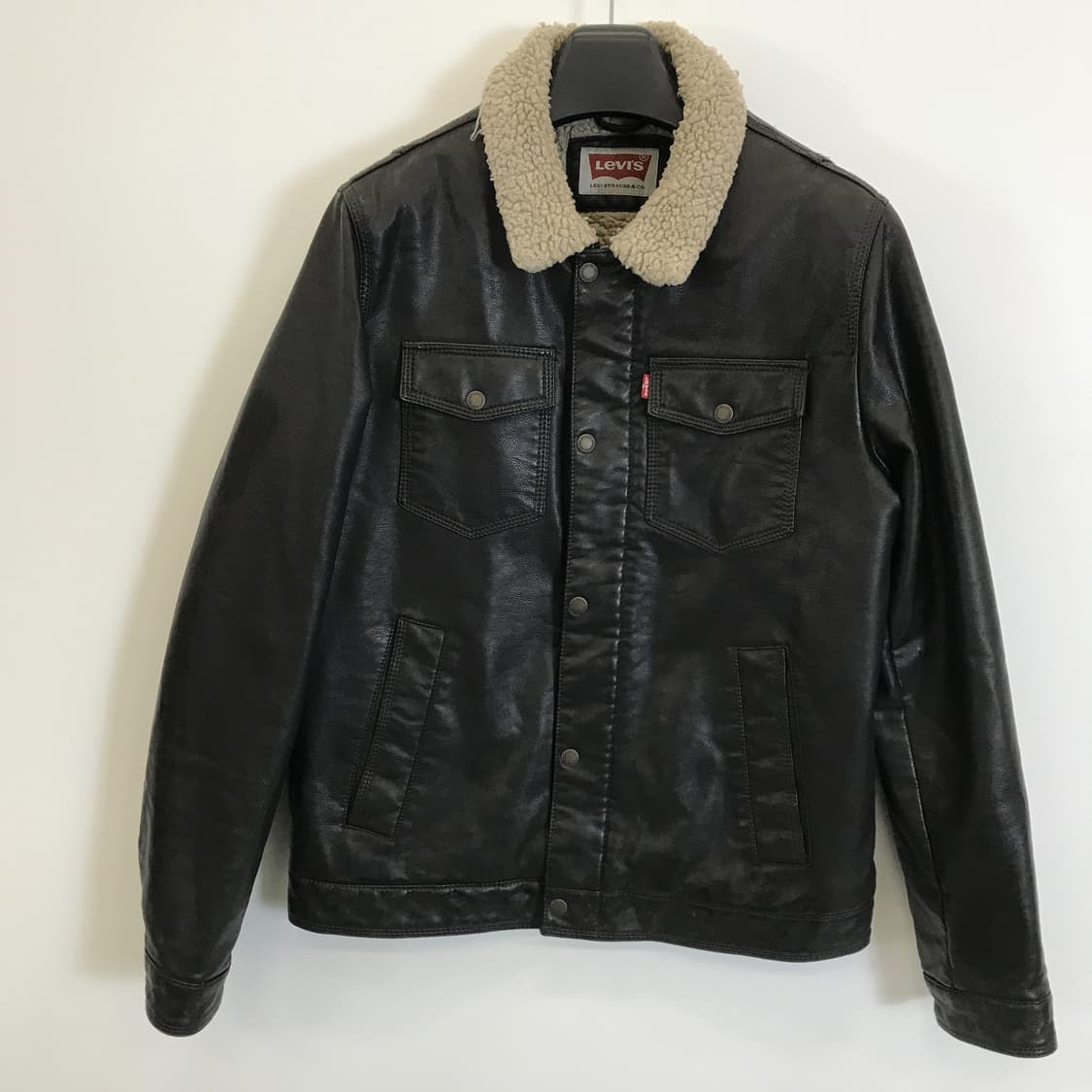 리바이스 가죽 레더 쉐르파 자켓 [M사이즈] 상품이미지1