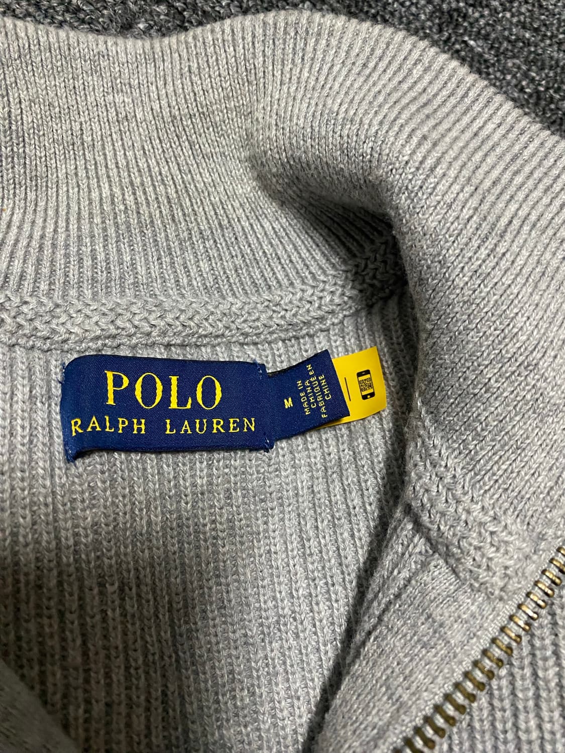 최신형QR택 폴로 스웻 집업 가디건 정리 상품이미지3