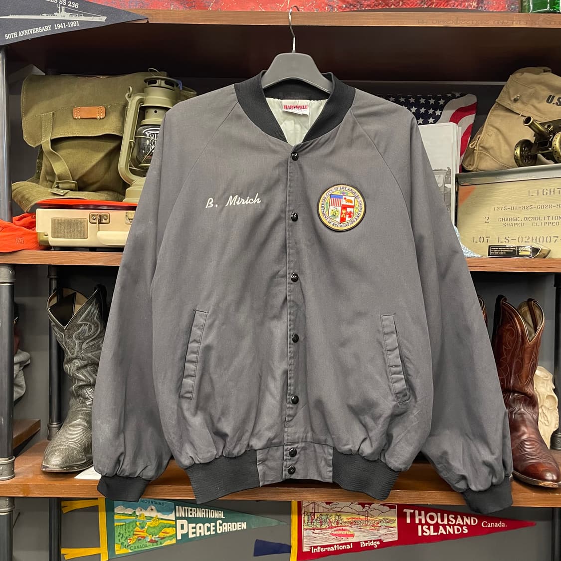 하트웰 USA 빈티지 LA 스포츠 자켓 상품이미지1