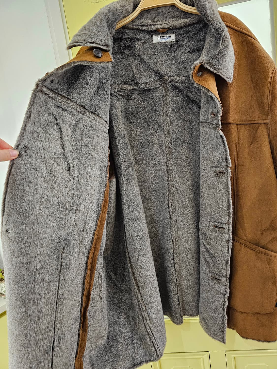 renoma 카라멜 에코 퍼 무스탕 상품이미지7