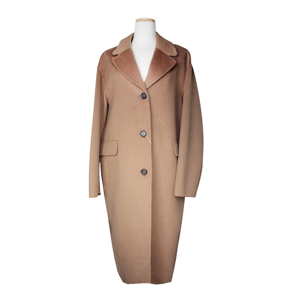 S막스마라 카멜 울캐시미어 롱코트 40 상품이미지1